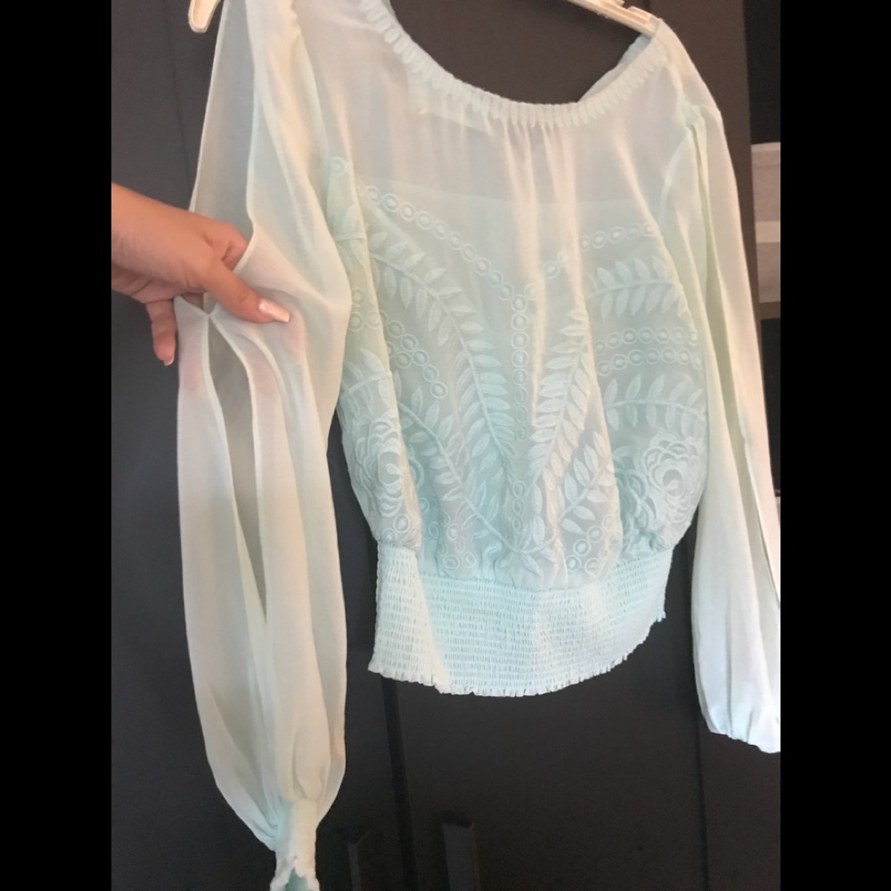Bebe mint green dress top